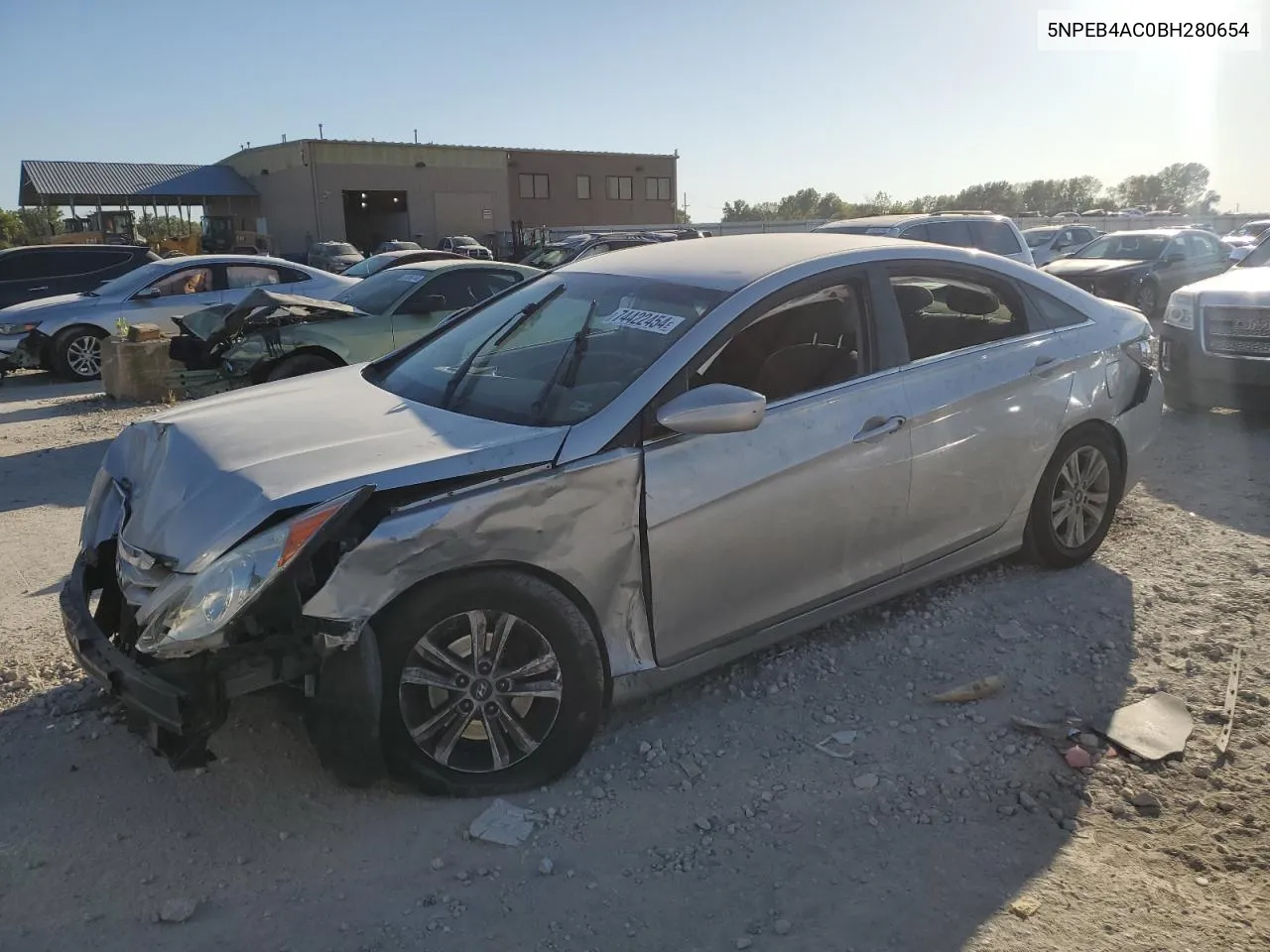 2011 Hyundai Sonata Gls VIN: 5NPEB4AC0BH280654 Lot: 74422454