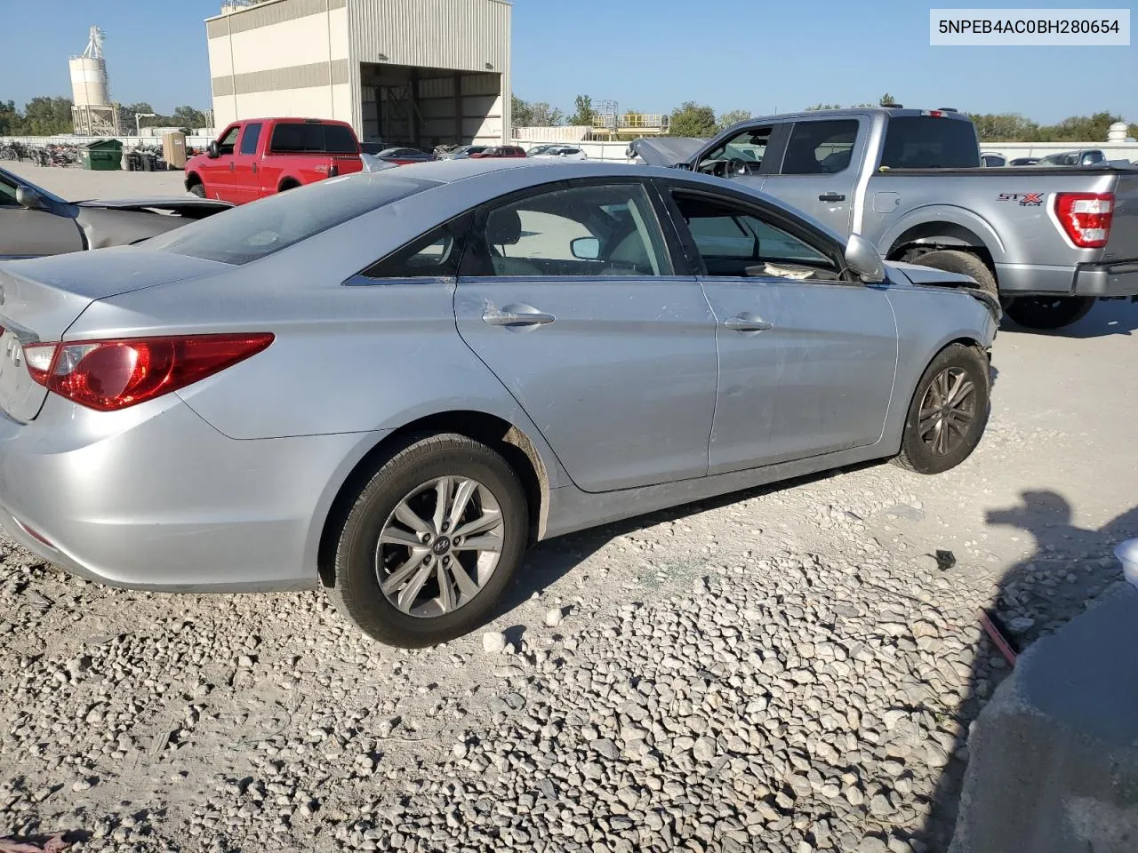 2011 Hyundai Sonata Gls VIN: 5NPEB4AC0BH280654 Lot: 74422454