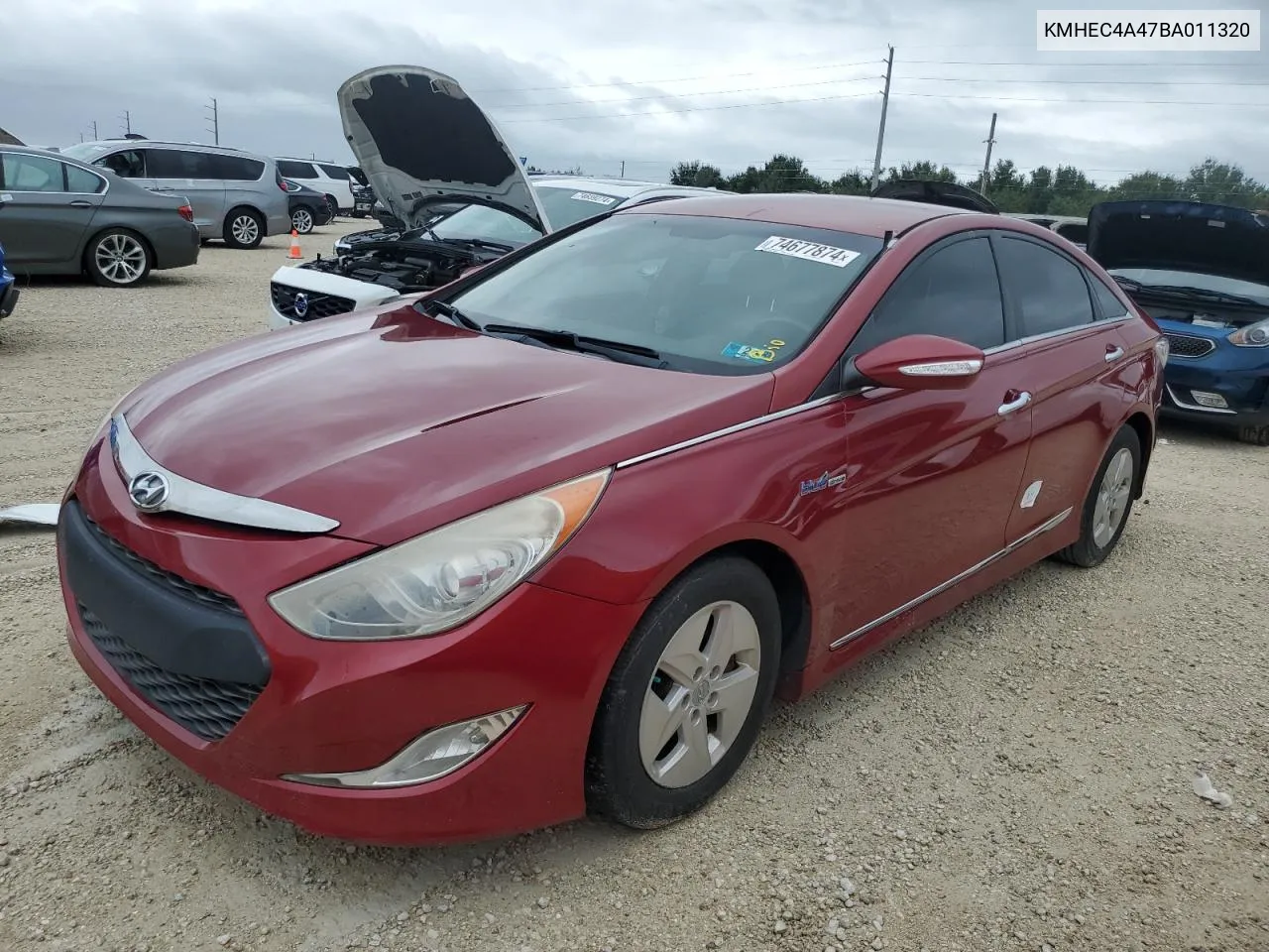 2011 Hyundai Sonata Hybrid VIN: KMHEC4A47BA011320 Lot: 74677874