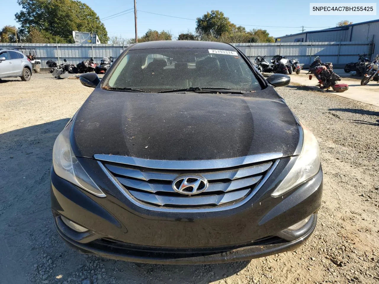 2011 Hyundai Sonata Se VIN: 5NPEC4AC7BH255425 Lot: 75193374