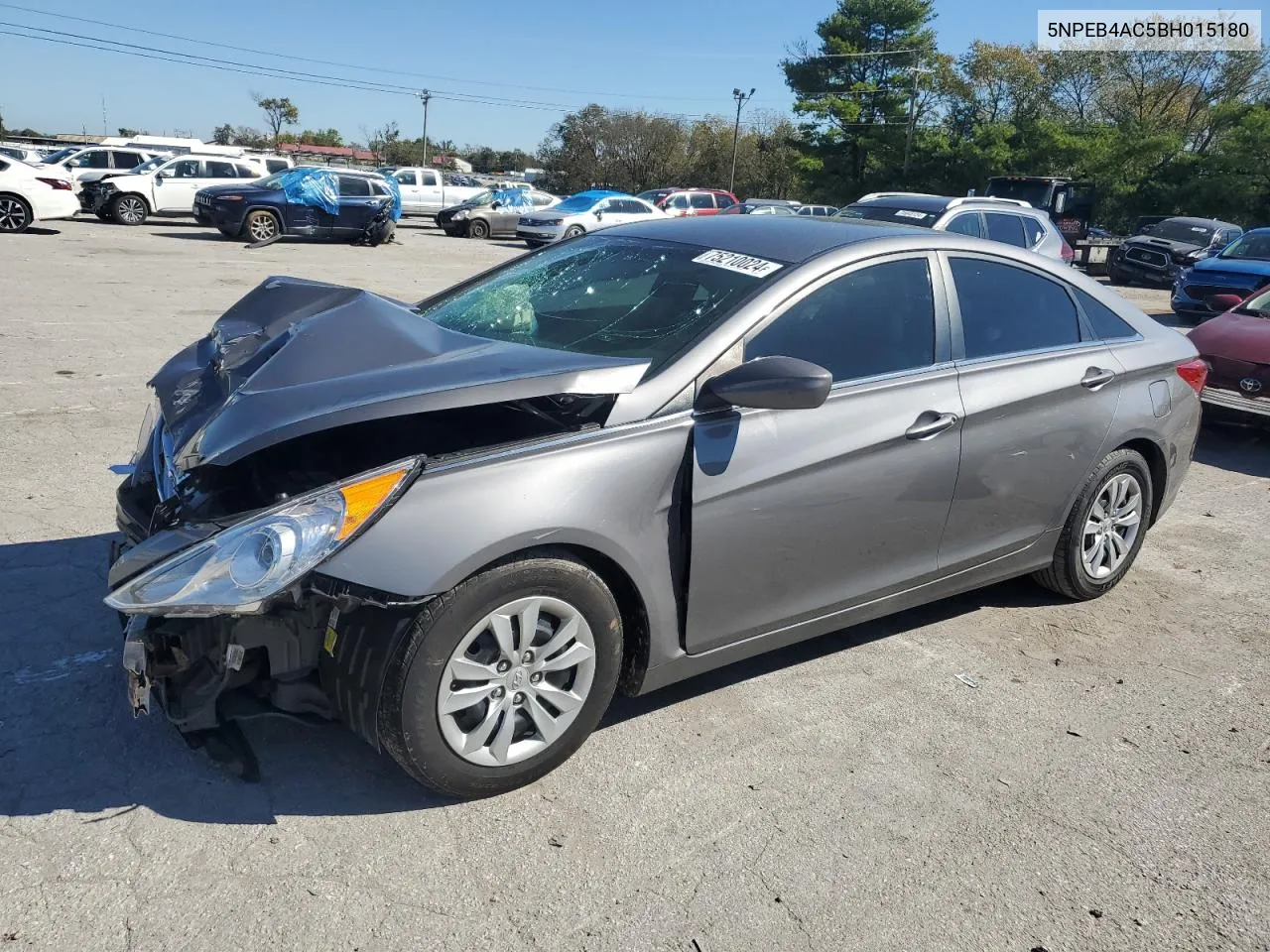 2011 Hyundai Sonata Gls VIN: 5NPEB4AC5BH015180 Lot: 75210024