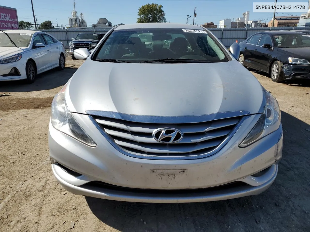 2011 Hyundai Sonata Gls VIN: 5NPEB4AC7BH214778 Lot: 75224824