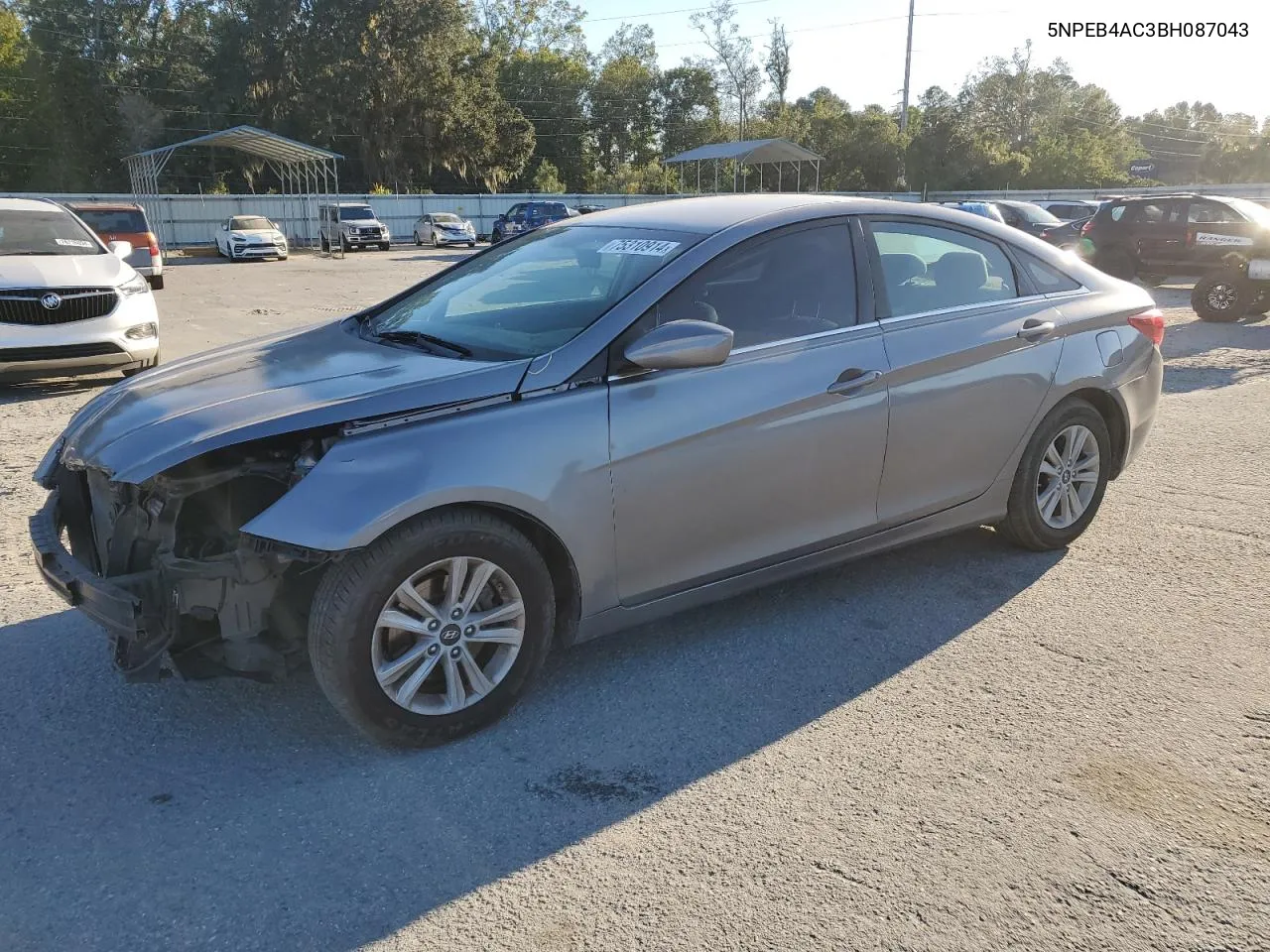 2011 Hyundai Sonata Gls VIN: 5NPEB4AC3BH087043 Lot: 75310914