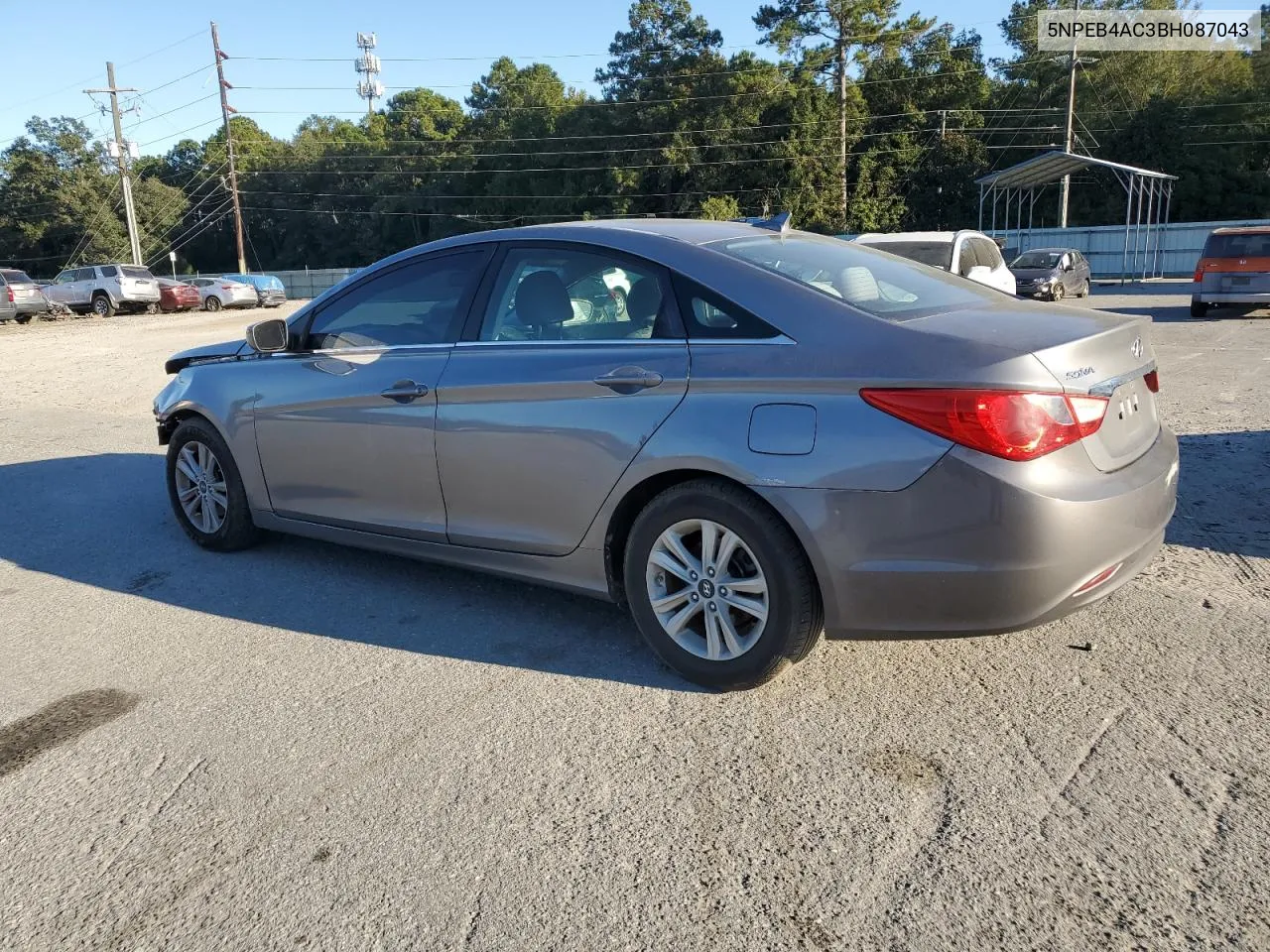 2011 Hyundai Sonata Gls VIN: 5NPEB4AC3BH087043 Lot: 75310914