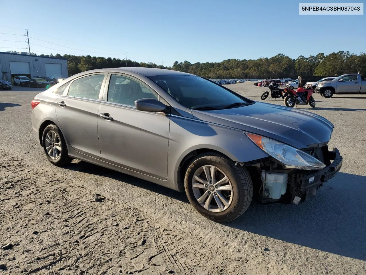 2011 Hyundai Sonata Gls VIN: 5NPEB4AC3BH087043 Lot: 75310914