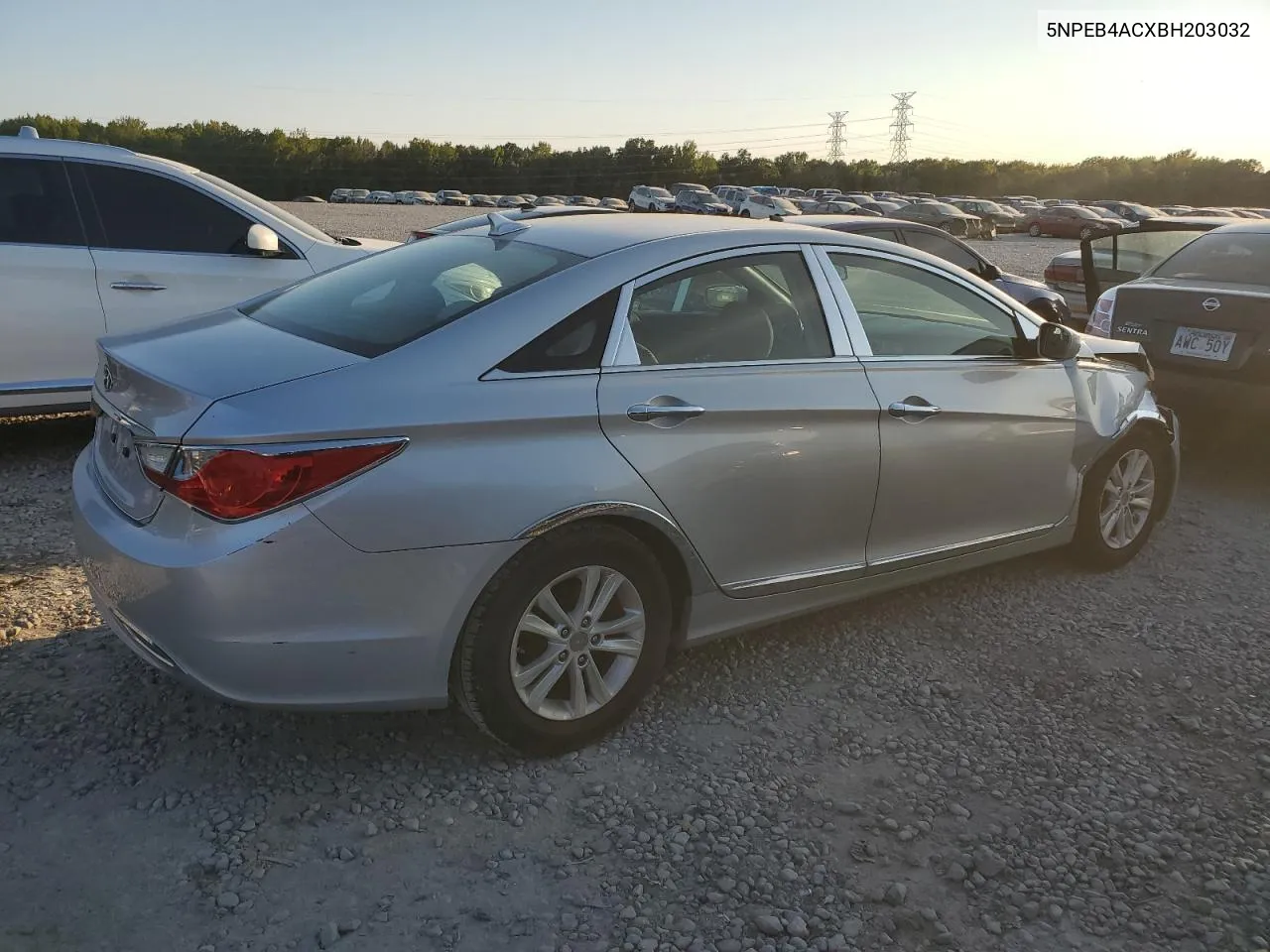 2011 Hyundai Sonata Gls VIN: 5NPEB4ACXBH203032 Lot: 75330224