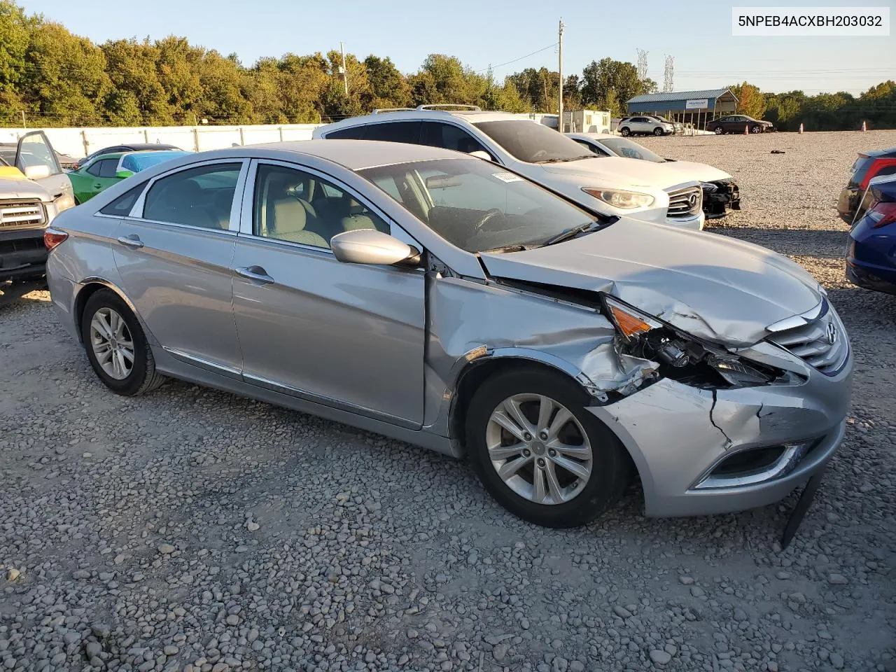 2011 Hyundai Sonata Gls VIN: 5NPEB4ACXBH203032 Lot: 75330224