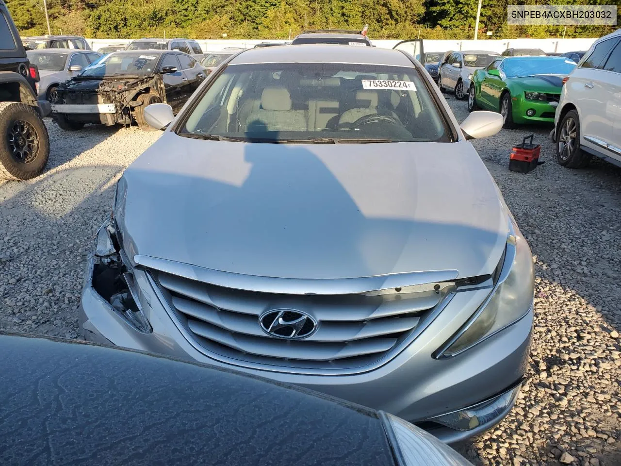 2011 Hyundai Sonata Gls VIN: 5NPEB4ACXBH203032 Lot: 75330224