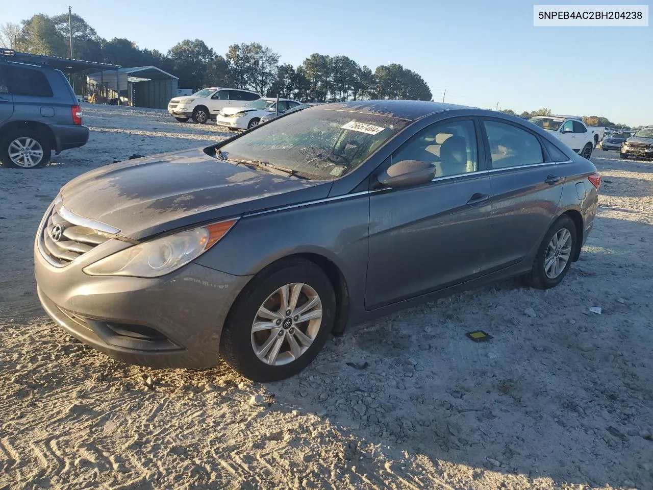 2011 Hyundai Sonata Gls VIN: 5NPEB4AC2BH204238 Lot: 75657404