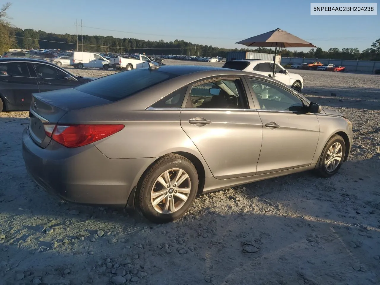 2011 Hyundai Sonata Gls VIN: 5NPEB4AC2BH204238 Lot: 75657404