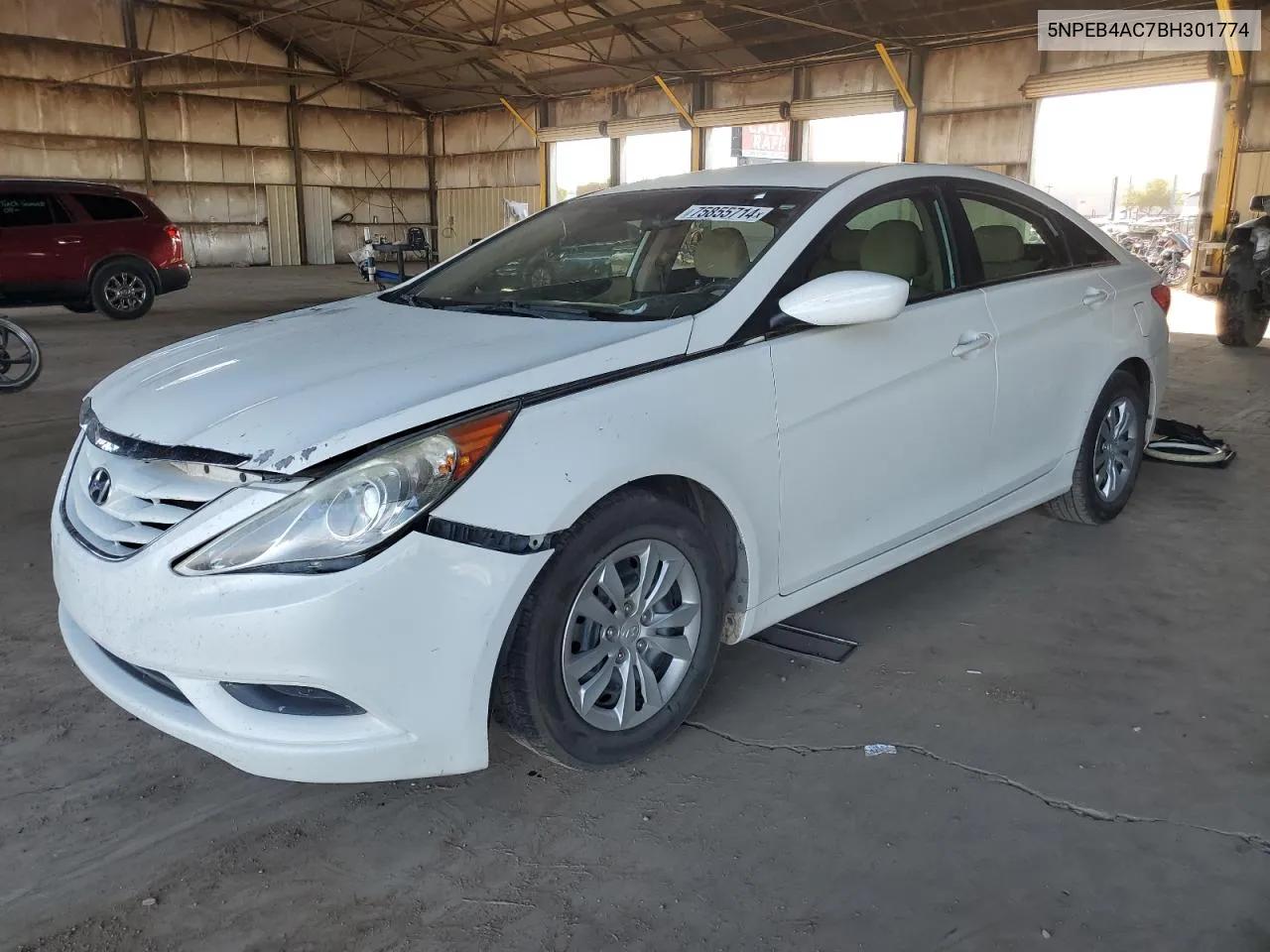 2011 Hyundai Sonata Gls VIN: 5NPEB4AC7BH301774 Lot: 75855714