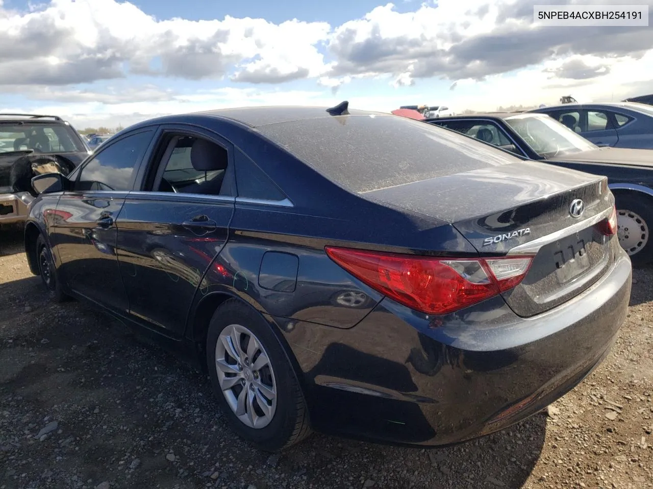 2011 Hyundai Sonata Gls VIN: 5NPEB4ACXBH254191 Lot: 75900324