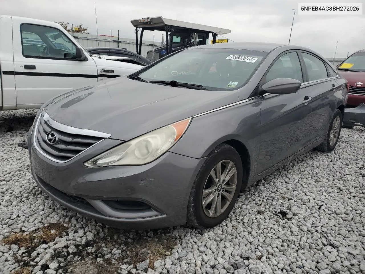 2011 Hyundai Sonata Gls VIN: 5NPEB4AC8BH272026 Lot: 75903214