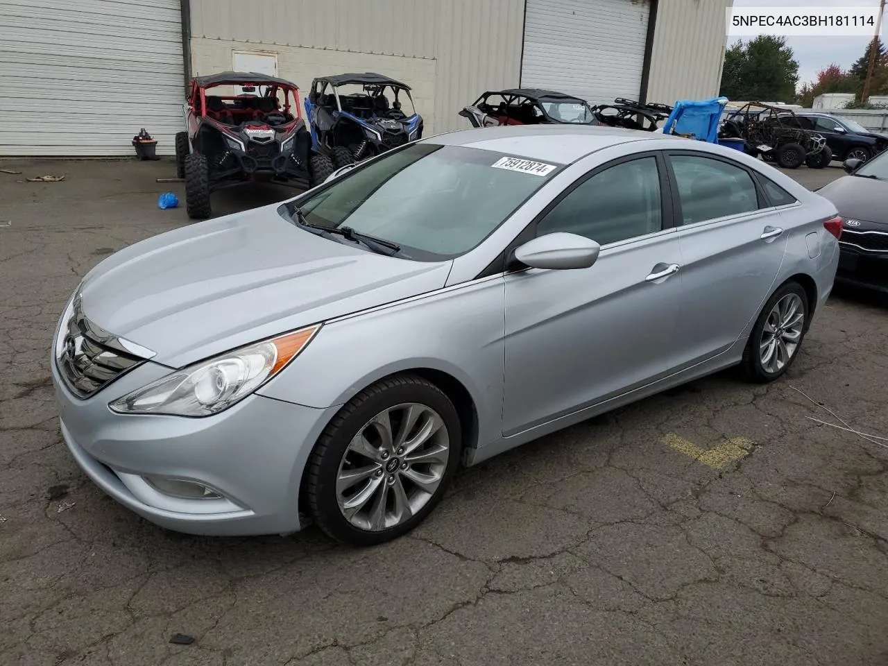 2011 Hyundai Sonata Se VIN: 5NPEC4AC3BH181114 Lot: 75912874