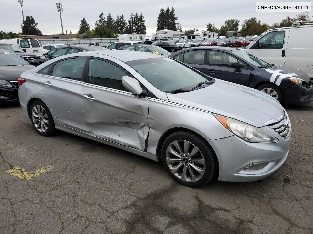 2011 Hyundai Sonata Se VIN: 5NPEC4AC3BH181114 Lot: 75912874