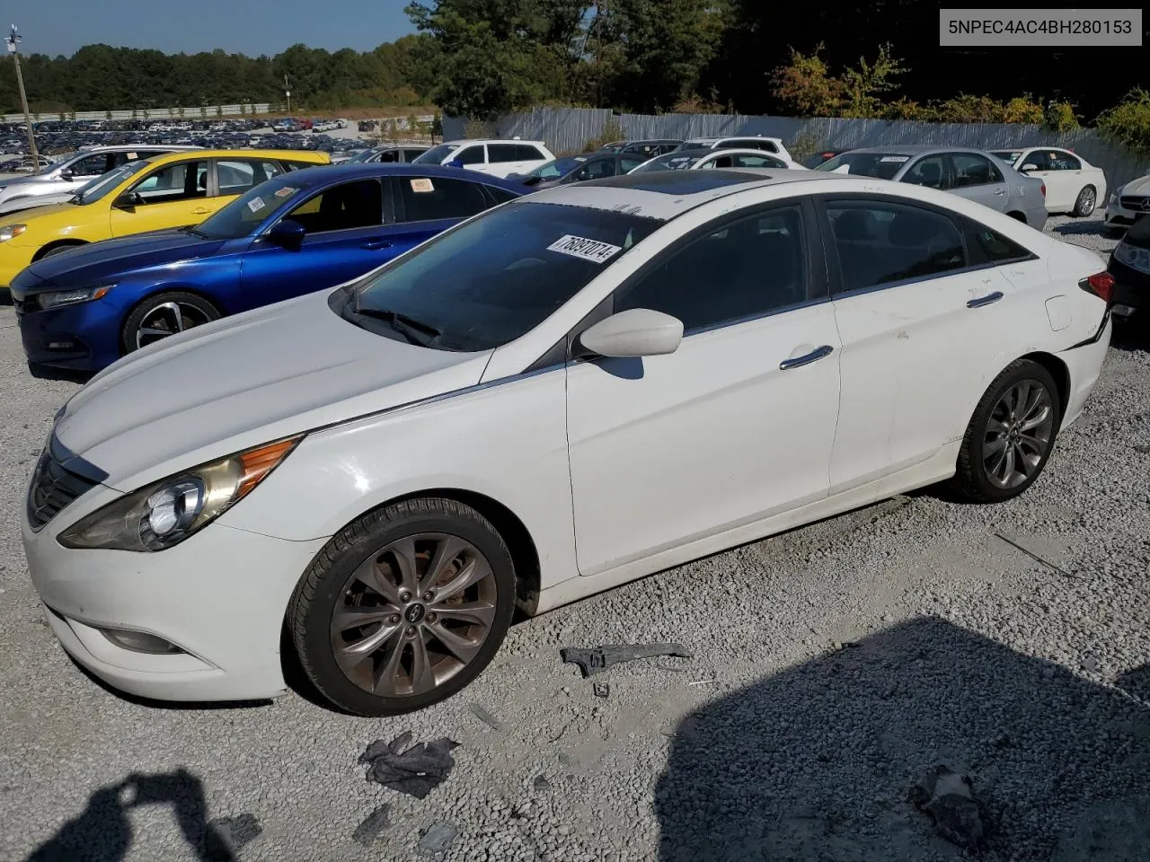 2011 Hyundai Sonata Se VIN: 5NPEC4AC4BH280153 Lot: 76097074