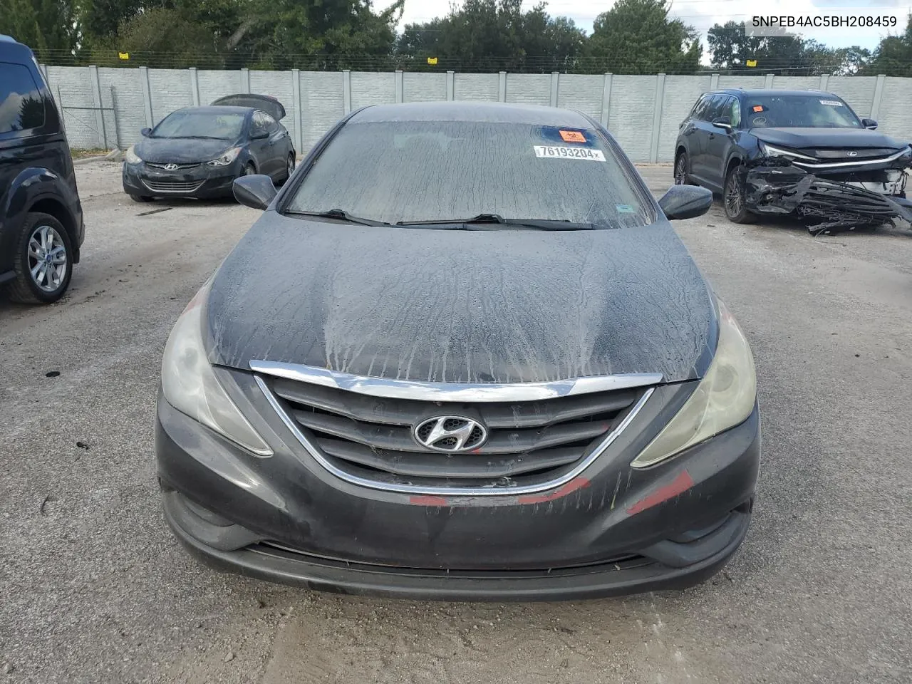 5NPEB4AC5BH208459 2011 Hyundai Sonata Gls