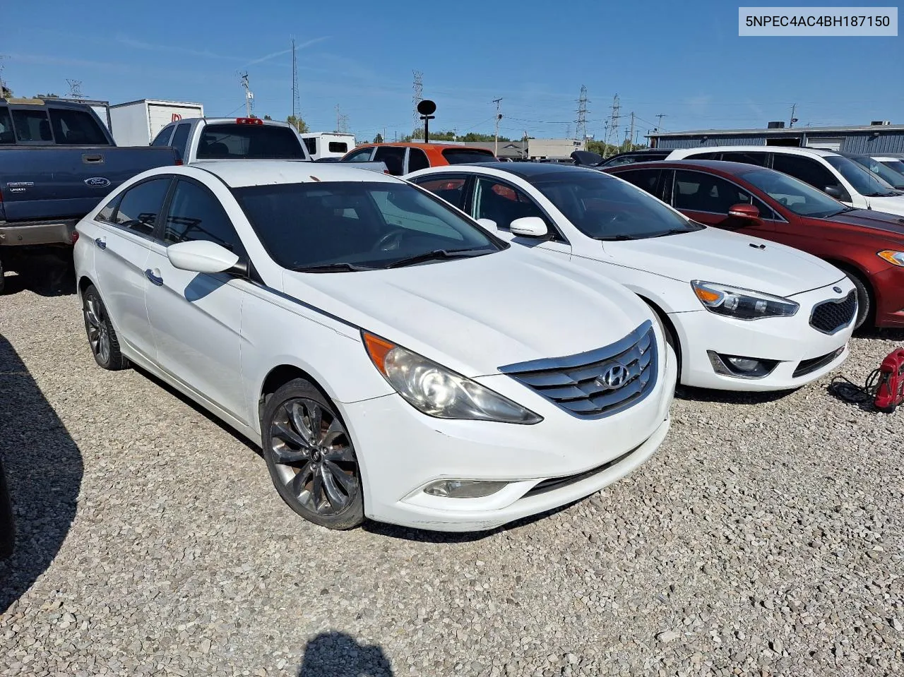 2011 Hyundai Sonata Se VIN: 5NPEC4AC4BH187150 Lot: 76362524