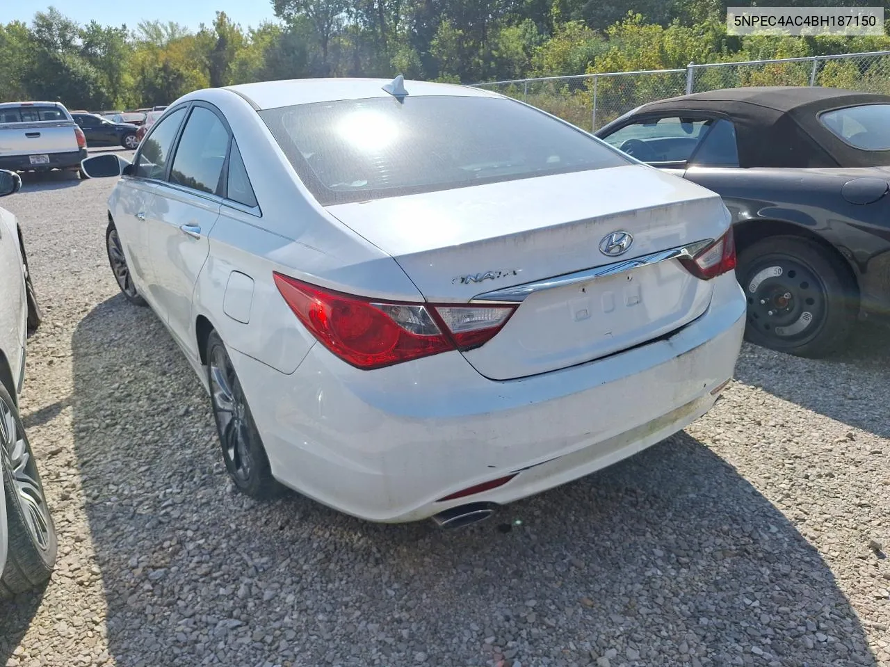 2011 Hyundai Sonata Se VIN: 5NPEC4AC4BH187150 Lot: 76362524