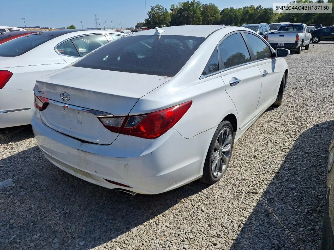 2011 Hyundai Sonata Se VIN: 5NPEC4AC4BH187150 Lot: 76362524