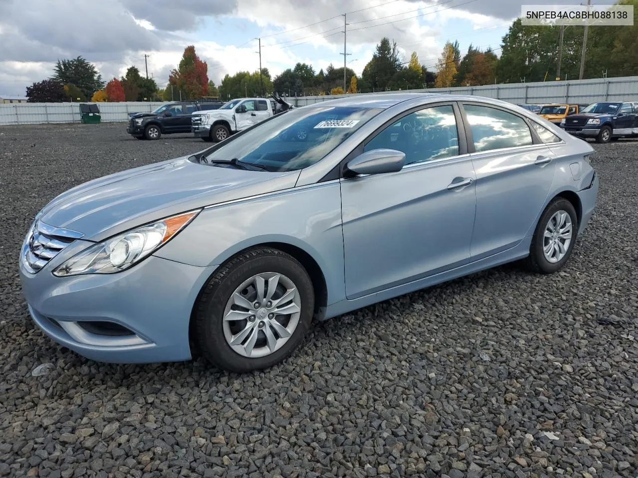 2011 Hyundai Sonata Gls VIN: 5NPEB4AC8BH088138 Lot: 76699324