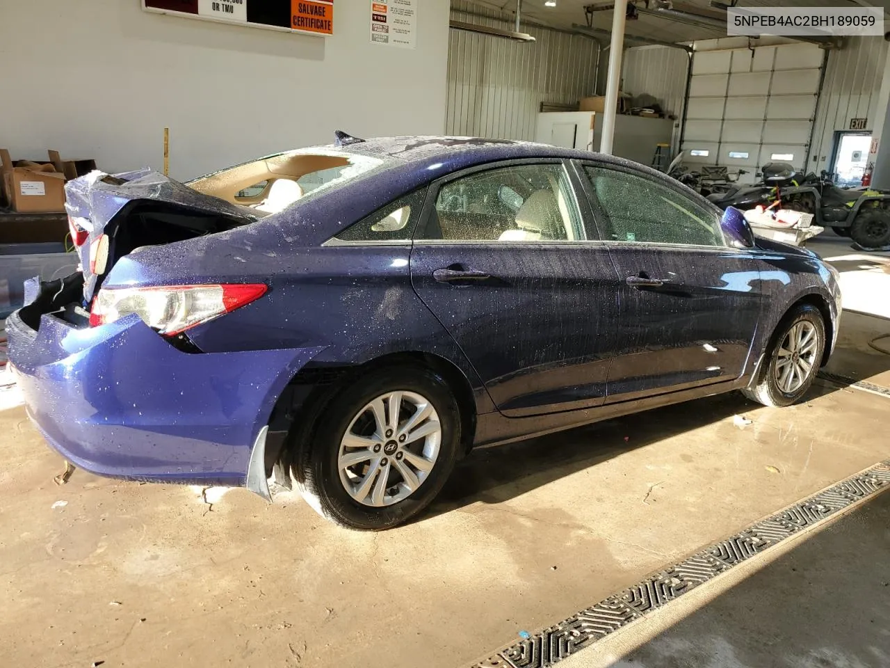 2011 Hyundai Sonata Gls VIN: 5NPEB4AC2BH189059 Lot: 76800554