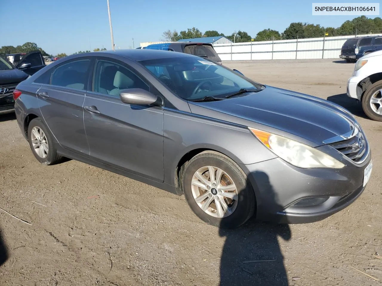 2011 Hyundai Sonata Gls VIN: 5NPEB4ACXBH106641 Lot: 77093644