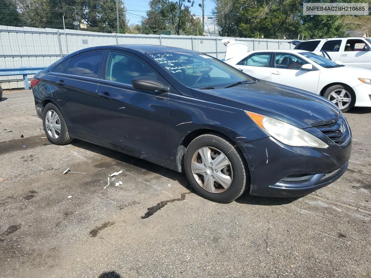 2011 Hyundai Sonata Gls VIN: 5NPEB4AC2BH210685 Lot: 77211894