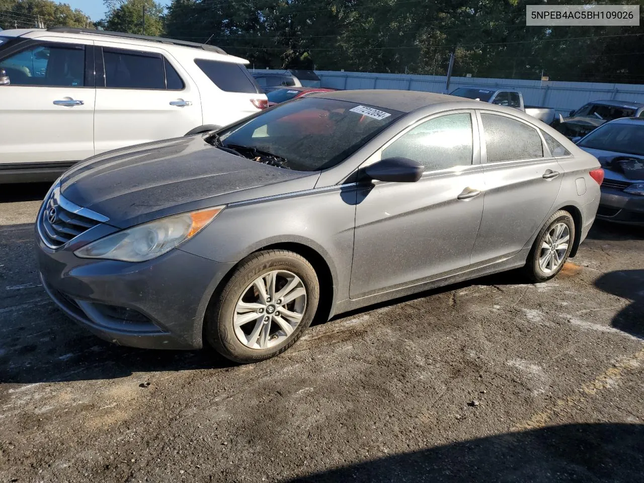 2011 Hyundai Sonata Gls VIN: 5NPEB4AC5BH109026 Lot: 77212094