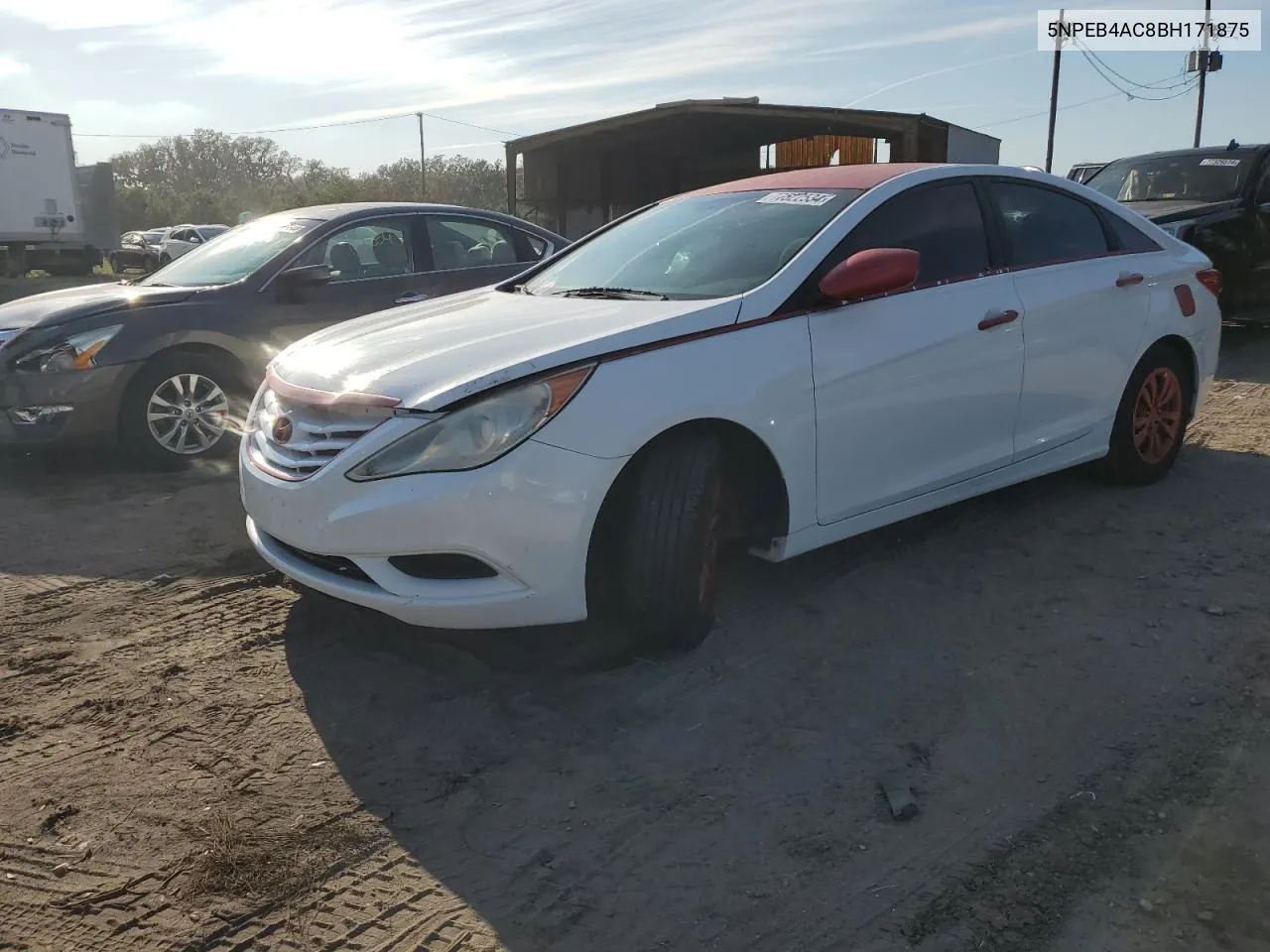 2011 Hyundai Sonata Gls VIN: 5NPEB4AC8BH171875 Lot: 77522534