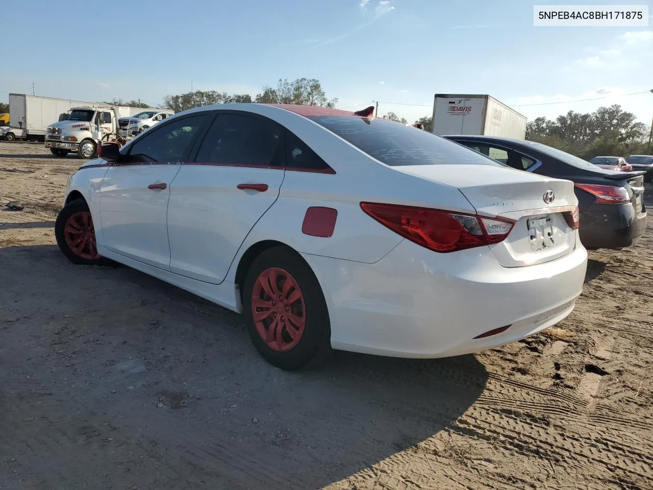 2011 Hyundai Sonata Gls VIN: 5NPEB4AC8BH171875 Lot: 77522534