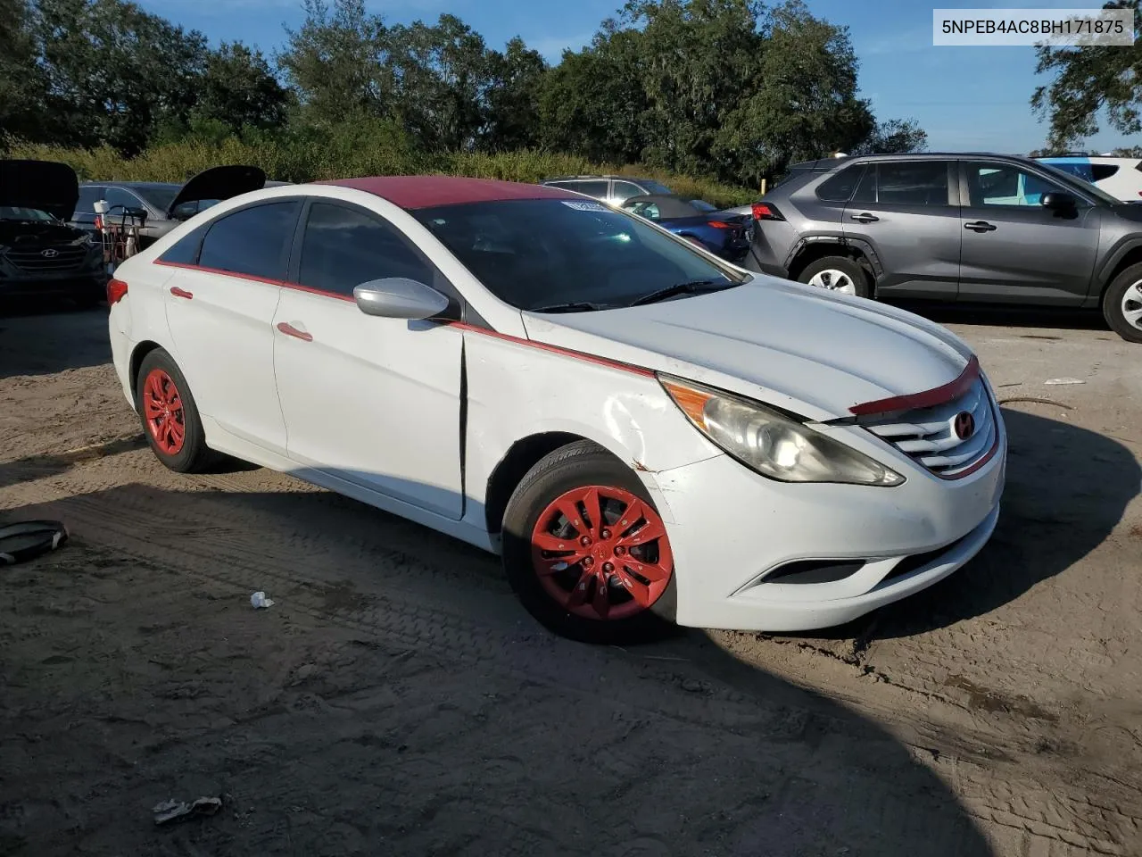 2011 Hyundai Sonata Gls VIN: 5NPEB4AC8BH171875 Lot: 77522534