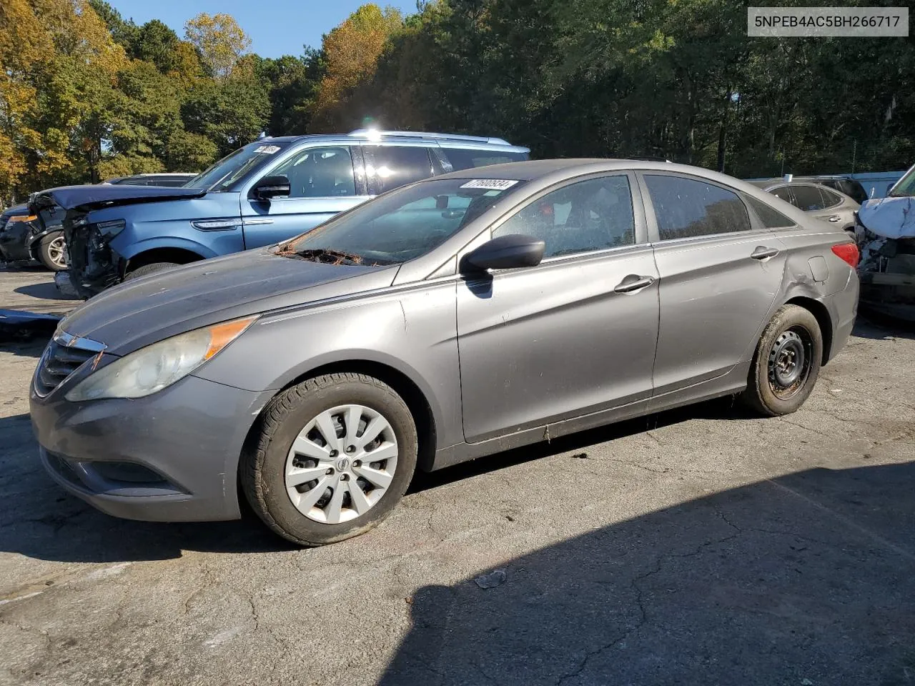 2011 Hyundai Sonata Gls VIN: 5NPEB4AC5BH266717 Lot: 77600934