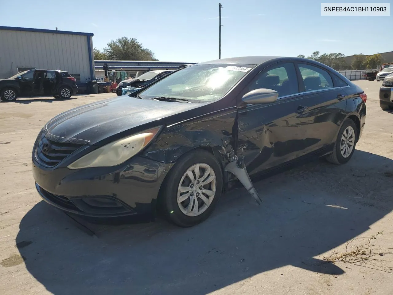 2011 Hyundai Sonata Gls VIN: 5NPEB4AC1BH110903 Lot: 77647364