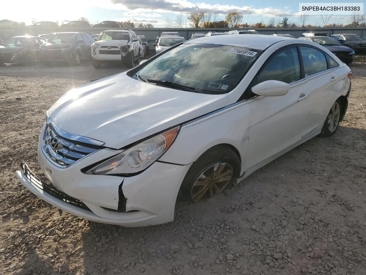 2011 Hyundai Sonata Gls VIN: 5NPEB4AC3BH183383 Lot: 77689914