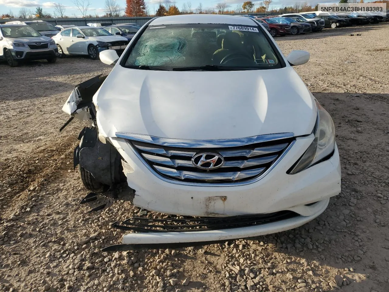 2011 Hyundai Sonata Gls VIN: 5NPEB4AC3BH183383 Lot: 77689914