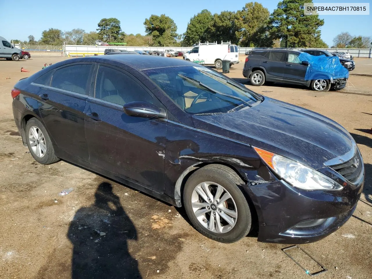 2011 Hyundai Sonata Gls VIN: 5NPEB4AC7BH170815 Lot: 77798444