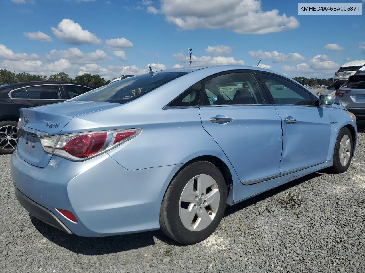 2011 Hyundai Sonata Hybrid VIN: KMHEC4A45BA005371 Lot: 78079194