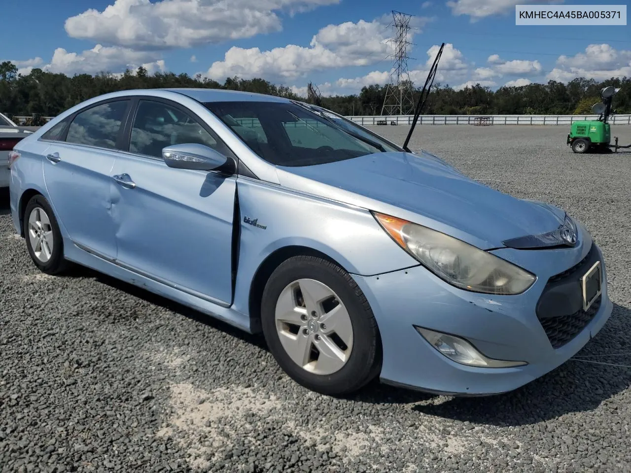 2011 Hyundai Sonata Hybrid VIN: KMHEC4A45BA005371 Lot: 78079194