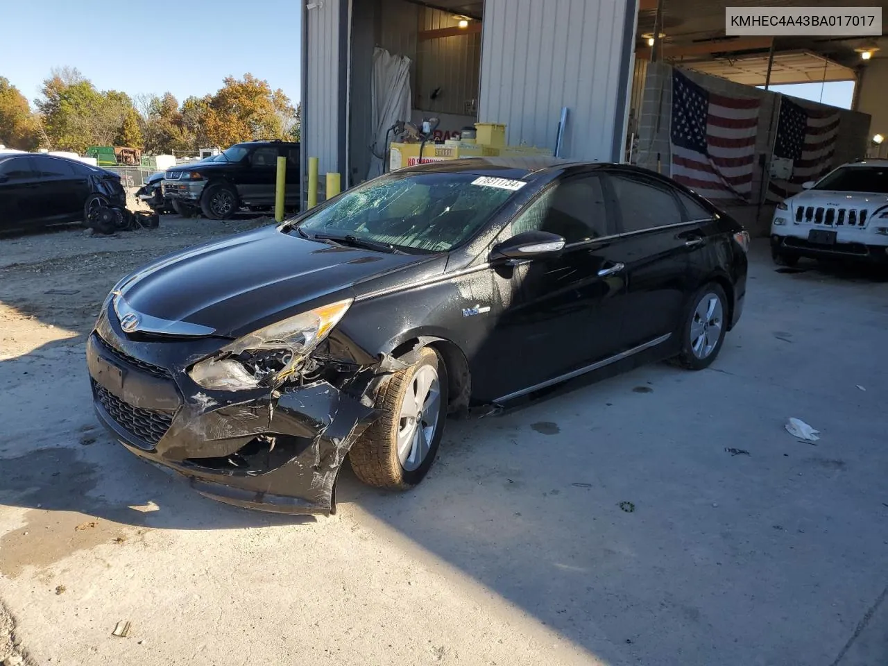 2011 Hyundai Sonata Hybrid VIN: KMHEC4A43BA017017 Lot: 78311734