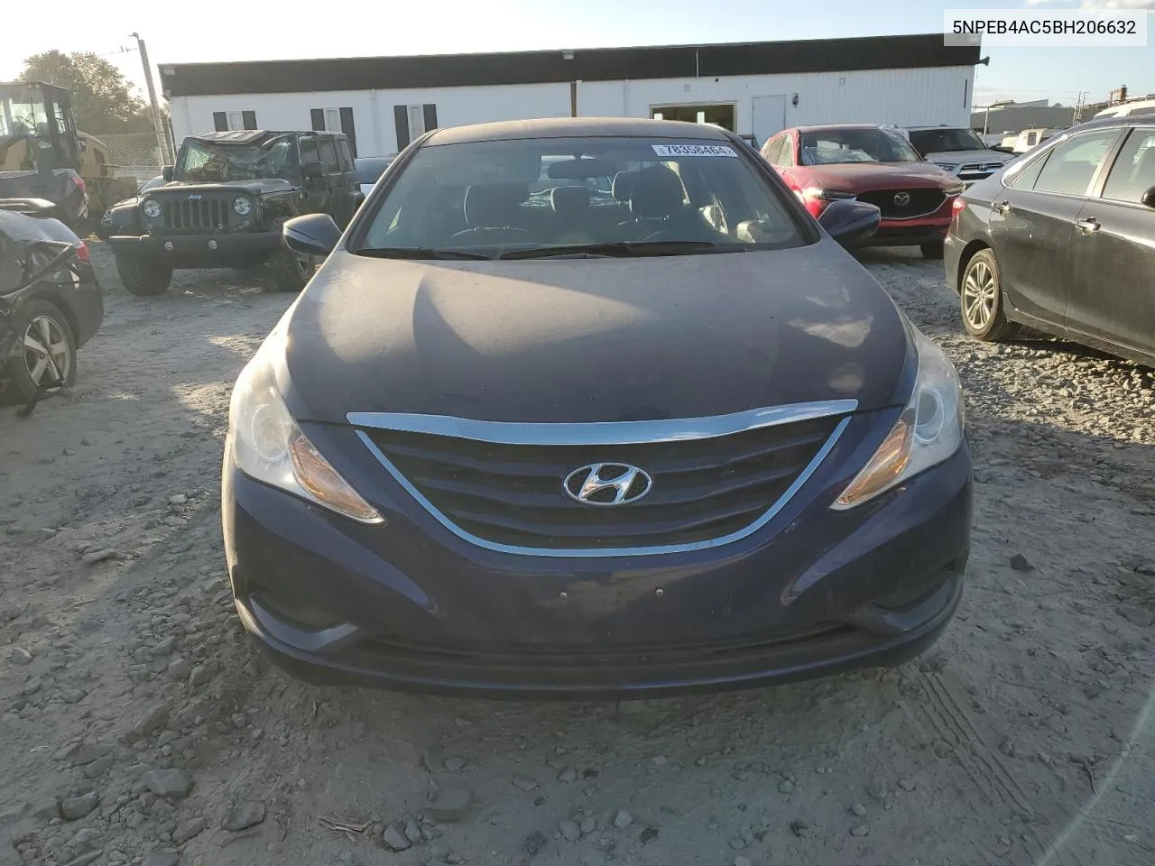 2011 Hyundai Sonata Gls VIN: 5NPEB4AC5BH206632 Lot: 78358464