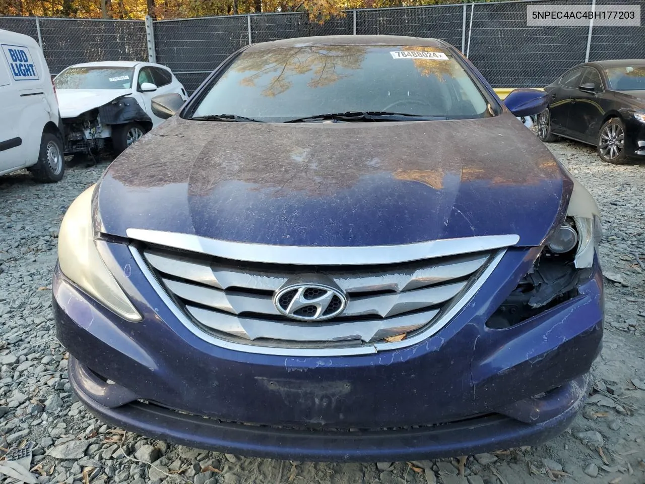 2011 Hyundai Sonata Se VIN: 5NPEC4AC4BH177203 Lot: 78488024