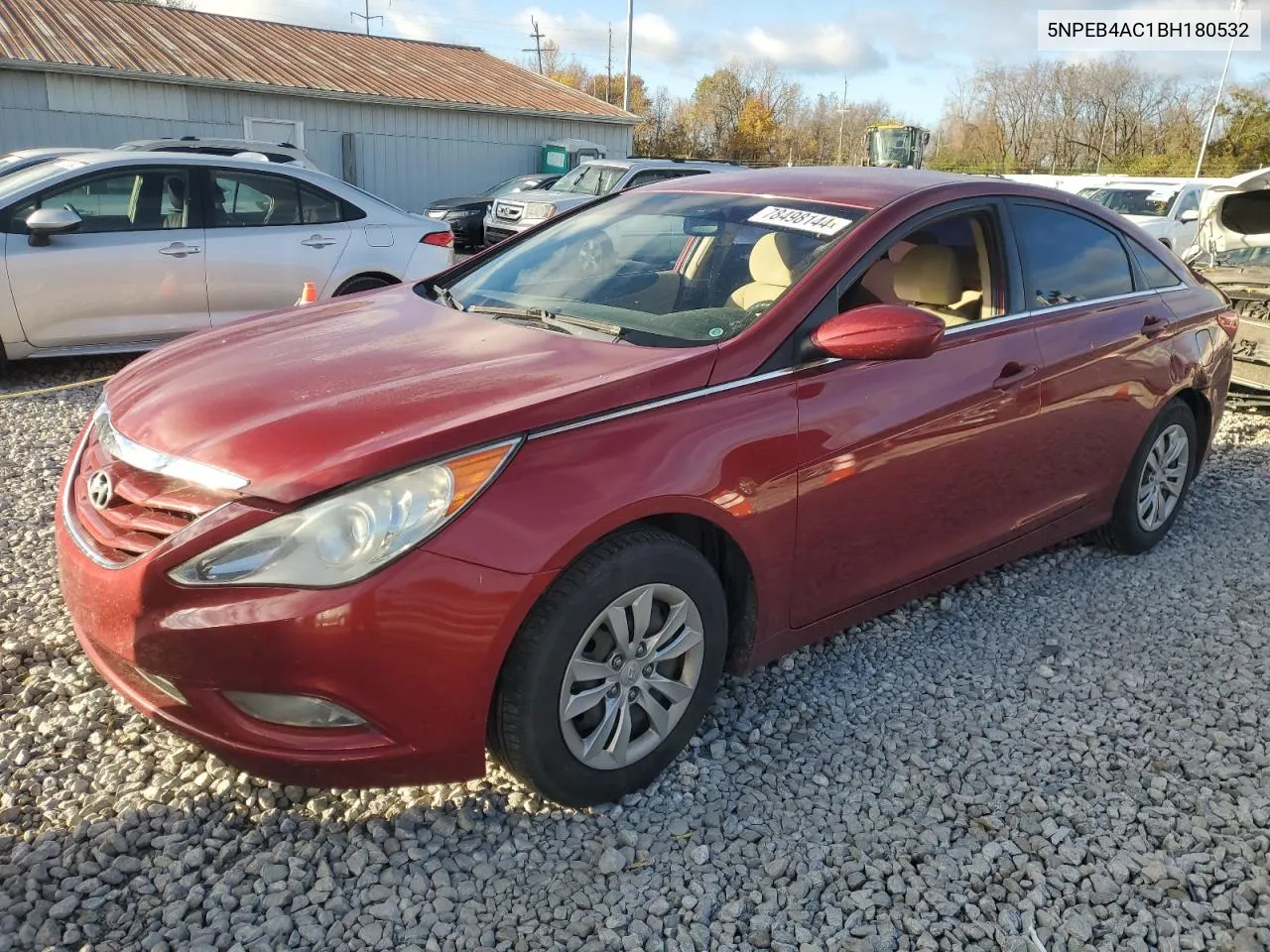 2011 Hyundai Sonata Gls VIN: 5NPEB4AC1BH180532 Lot: 78498144