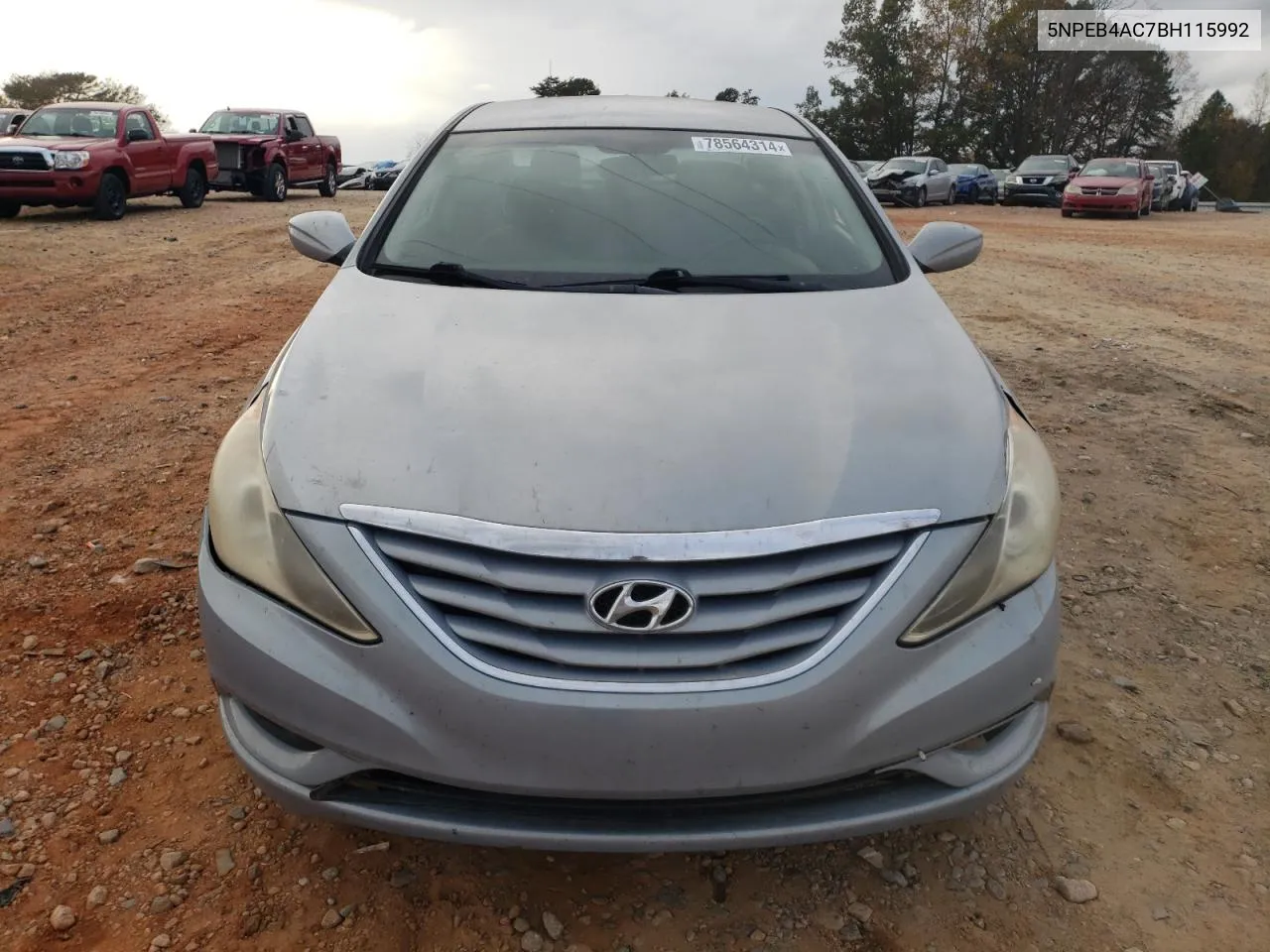 2011 Hyundai Sonata Gls VIN: 5NPEB4AC7BH115992 Lot: 78564314