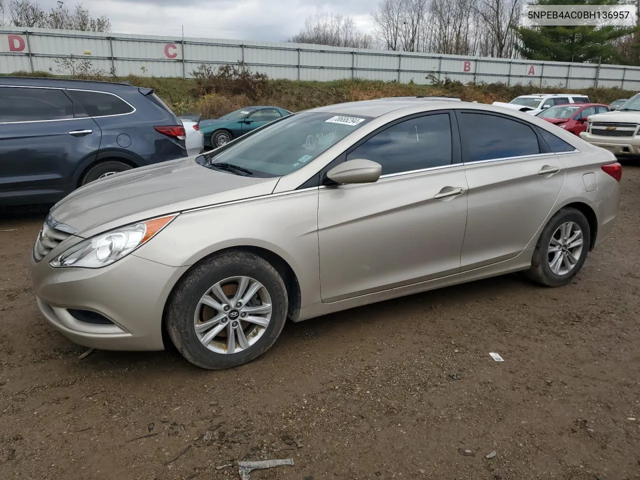 2011 Hyundai Sonata Gls VIN: 5NPEB4AC0BH136957 Lot: 78688294