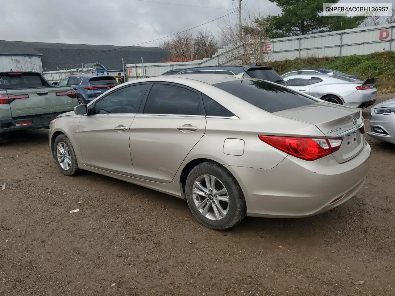 2011 Hyundai Sonata Gls VIN: 5NPEB4AC0BH136957 Lot: 78688294