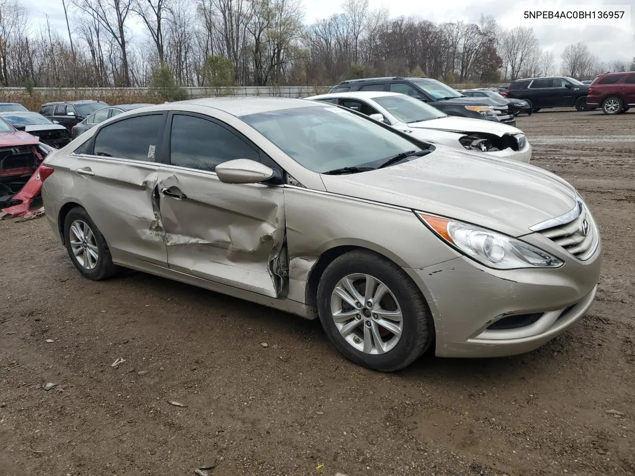 2011 Hyundai Sonata Gls VIN: 5NPEB4AC0BH136957 Lot: 78688294