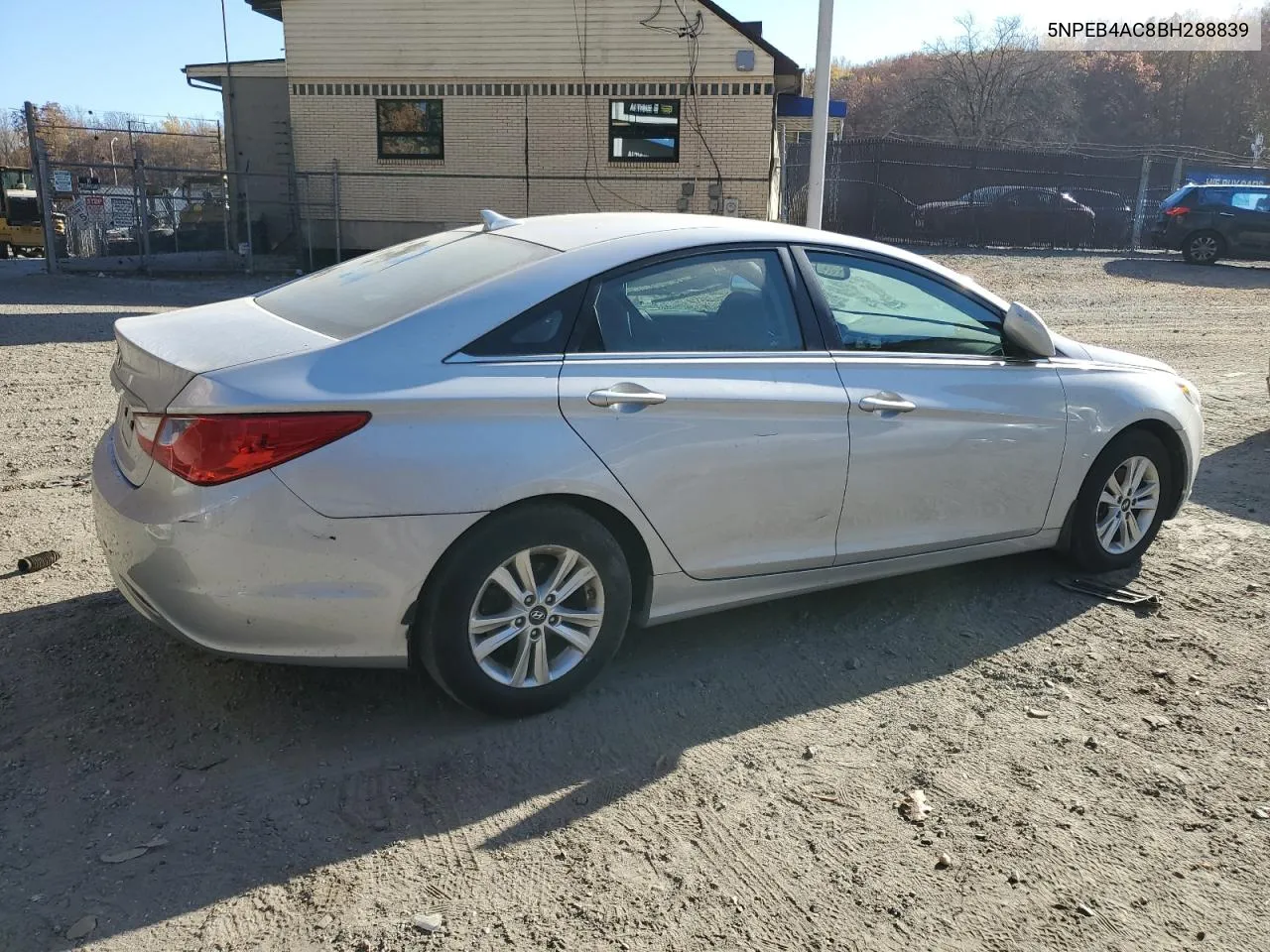 2011 Hyundai Sonata Gls VIN: 5NPEB4AC8BH288839 Lot: 78854754