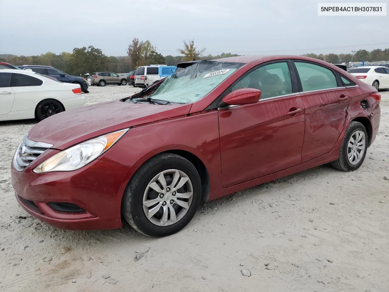 2011 Hyundai Sonata Gls VIN: 5NPEB4AC1BH307831 Lot: 78883654