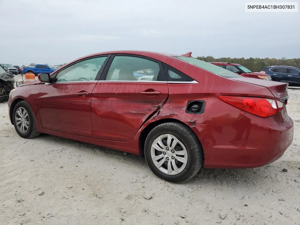 2011 Hyundai Sonata Gls VIN: 5NPEB4AC1BH307831 Lot: 78883654